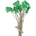 Lampki choinkowe na sznurze ZIELONE CHOINKI 20 led na baterie