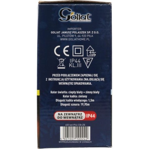 Lampki choinkowe sznur świetlny 400 LED mix C.B+Z.B
