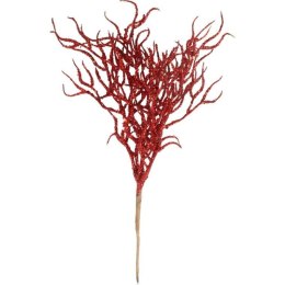 PIK Z BROKATOWYMI GAŁĄZKAMI 30 CM czerwony