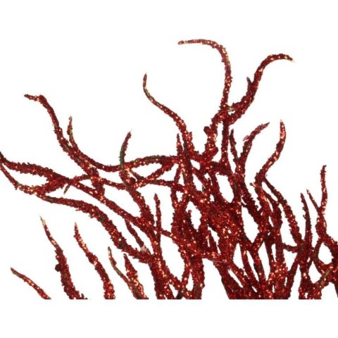 PIK Z BROKATOWYMI GAŁĄZKAMI 30 CM czerwony