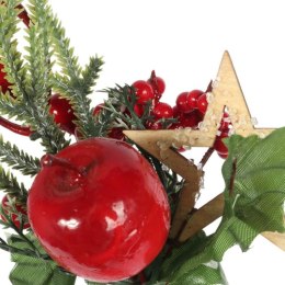 PIK Z JARZĘBINĄ I JABŁKIEM GAŁĄZKA 22 CM czerwona