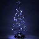SREBRNA CHOINKA KRYSZTAŁOWA LED LAMPKA OZDOBA