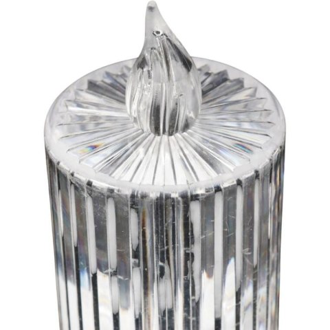 ŚWIECA transparentna akrylowa bezpłomieniowa Wkład do Zniczy Led 6 cm