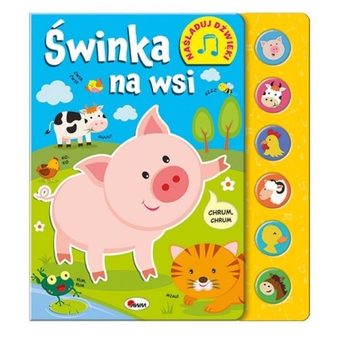 Świnka na wsi naśladuj dźwięki AWM WYDAWNICTWO