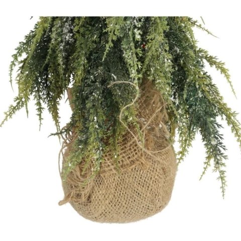 Sztuczne drzewko CHOINKA OŚNIEŻONA W JUCIE 50 CM