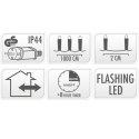 LAMPKI CHOINKOWE ŁAŃCUCH ŚWIETLNY 500 LED FLASH BIAŁE LAMPKI CHOINKOWE ŁAŃCUCH ŚWIETLNY 500 LED FLASH BIAŁE