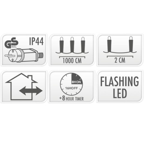 LAMPKI CHOINKOWE ŁAŃCUCH ŚWIETLNY 500 LED FLASH BIAŁE LAMPKI CHOINKOWE ŁAŃCUCH ŚWIETLNY 500 LED FLASH BIAŁE