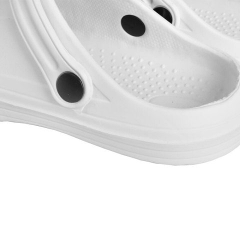 DAMSKIE KLAPKI ogrodowe/basenowe buty LEKKIE chodaki PIANKOWE BIAŁE/38