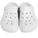 DAMSKIE KLAPKI ogrodowe/basenowe buty LEKKIE chodaki PIANKOWE BIAŁE/39