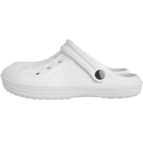 DAMSKIE KLAPKI ogrodowe/basenowe buty LEKKIE chodaki PIANKOWE BIAŁE/40