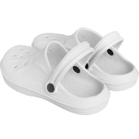 DAMSKIE KLAPKI ogrodowe/basenowe buty LEKKIE chodaki PIANKOWE BIAŁE/40