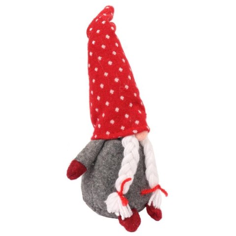 Figurka Skrzat w Czerwonej Czapie z Warkoczami 25cm