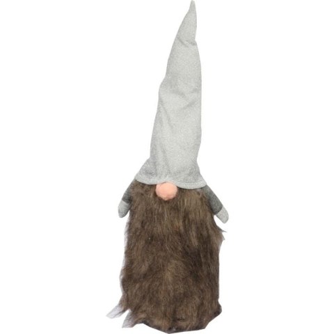 Figurka Skrzat w szarej czapie 50 cm, kolor brązowy