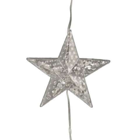 KURTYNA ŚWIETLNA 3X2M 50 GWIAZDEK OZDOBY ŚWIĄTECZNE LAMPKI 400 LED CIEPŁY BIAŁY/MULTICOLOR