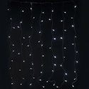 Kurtyna Świetlna LED Sople 100 Diód, Zimny Biały, 3m, 6W Energooszczędna, Zasilanie Sieciowe