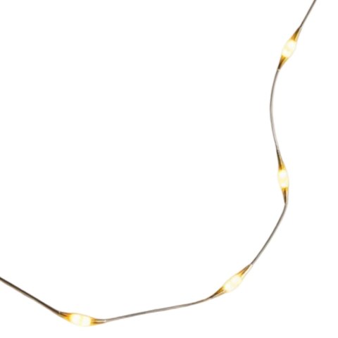 LAMPKI 50 LED DRUCIK NA BATERIE MIKRO ŚWIATEŁKA 5 M BIAŁE CIEPŁE