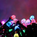 LAMPKI CHOINKOWE 200 LED KRYSZTAŁKI RGB( 1 ŻARÓWKA 4 KOLORY) MULTIKOLOR FLASH 15 M