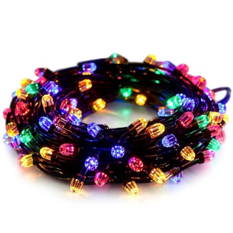 LAMPKI CHOINKOWE 200 LED KRYSZTAŁKI RGB( 1 ŻARÓWKA 4 KOLORY) MULTIKOLOR FLASH 15 M