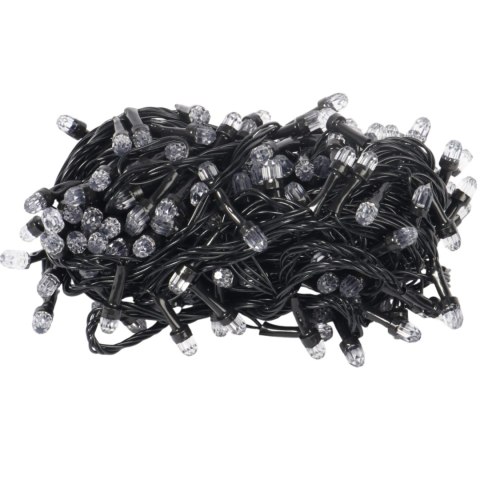 LAMPKI CHOINKOWE 200 LED KRYSZTAŁKI RGB( 1 ŻARÓWKA 4 KOLORY) MULTIKOLOR FLASH 15 M