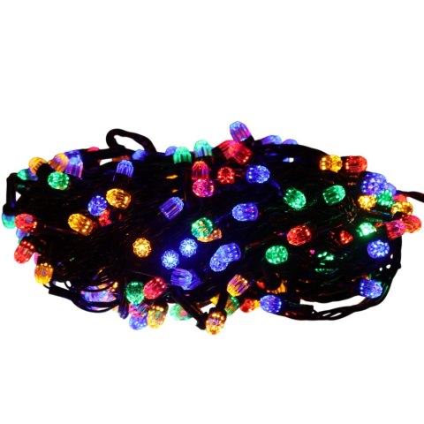 LAMPKI CHOINKOWE 200 LED KRYSZTAŁKI Z PROGRAMATOREM MULTIKOLOR FLASH 15 M
