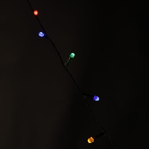 LAMPKI CHOINKOWE 200 LED KRYSZTAŁKI Z PROGRAMATOREM MULTIKOLOR FLASH 15 M