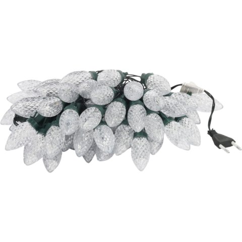 LAMPKI CHOINKOWE SZNUR DEKORACYJNY SZYSZKI 50 LED MULTIKOLOR