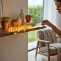 LAMPKI LED DRUCIK 10 METRÓW 100 LED NA BATERIE MIKRO ŚWIATEŁKA BIAŁE CIEPŁE