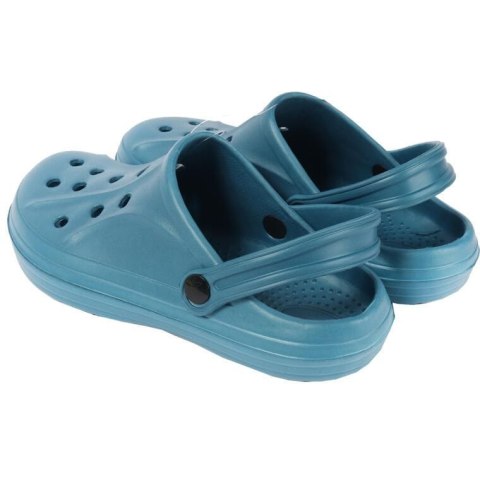 MĘSKIE KLAPKI ogrodowe/basenowe buty LEKKIE chodaki PIANKOWE NIEBIESKIE 44