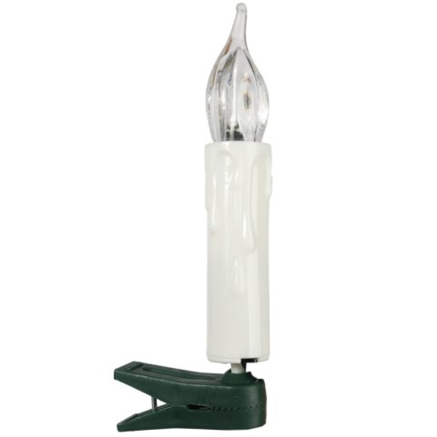 SZNUR DEKORACYJNYCH ŚWIECZEK NA KLIPSACH LAMPKI PRL 20 LED MULTIKOLOR