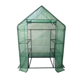 Szklarnia balkonowa ogrodowa foliowa mini 195x143x73CM 2 x 3-POZIOMY