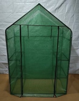 Szklarnia balkonowa ogrodowa foliowa mini 195x143x73CM 2 x 3-POZIOMY