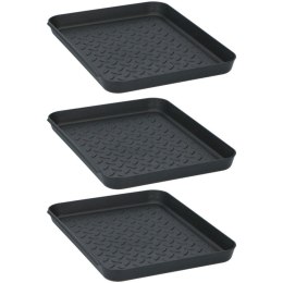 OCIEKACZ NA BUTY PODSTAWKA NA KWIATY MISKĘ DLA ZWIERZĄT CZARNY 3 SZT