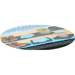 OCIEKACZ NA BUTY PODSTAWKA NA KWIATY MISKĘ DLA ZWIERZĄT CZARNY 3 SZT