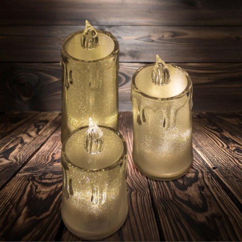 ŚWIECA DEKORACYJNA 10,5 CM TRANSPARENT CIEPŁY BIAŁY 1 LED ŚWIECA DEKORACYJNA 10,5 CM TRANSPARENT CIEPŁY BIAŁY 1 LED