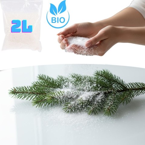 SZTUCZNY ŚNIEG DO DEKORACJI SYPKI OZDOBNY BIO 2000ML SZTUCZNY ŚNIEG DO DEKORACJI SYPKI OZDOBNY BIO 2000ML