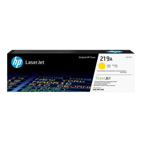 Toner HP 219A (W2192A) Yellow 1200str. Toner HP 219A (W2192A) Yellow 1200str.