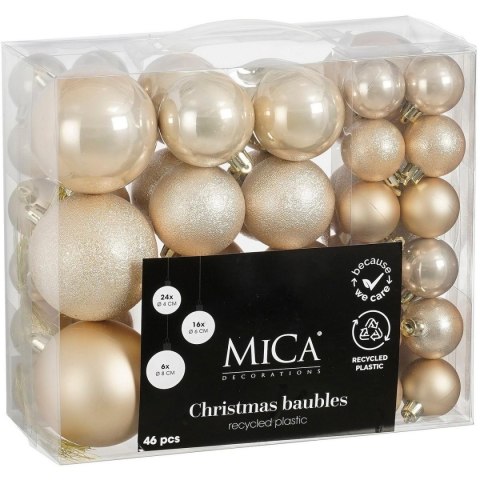 BOMBKA DEKORACYJNA PLASTIKOWA BEZPIECZNA 46SZT CREAM BOMBKA DEKORACYJNA PLASTIKOWA BEZPIECZNA 46SZT CREAM