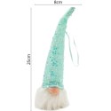 MIKOŁAJ DEKORACYJNY LED 25CM BŁĘKITNY MIKOŁAJ DEKORACYJNY LED 25CM BŁĘKITNY