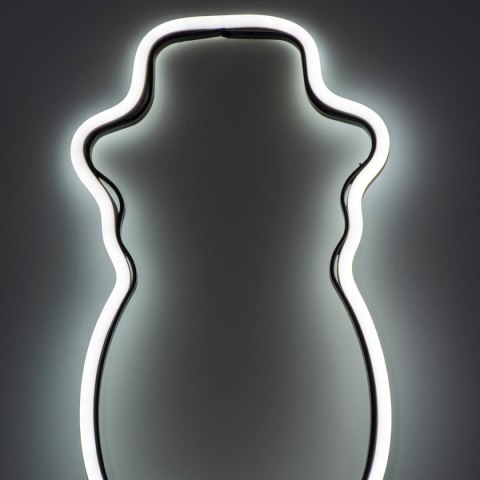 NEON BAŁWAN BIAŁY LED NA BATERIE 14,5x96CM LUCA NEON BAŁWAN BIAŁY LED NA BATERIE 14,5x96CM LUCA