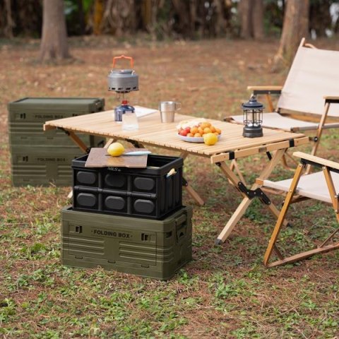 NCB4005 SKŁADANA SKRZYNIA KEMPINGOWA Z FUNKCJĄ STOŁU 2W1 20L NILS CAMP