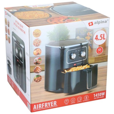 FRYTOWNICA BEZTŁUSZCZOWA 1450W 4,5L ALPINA