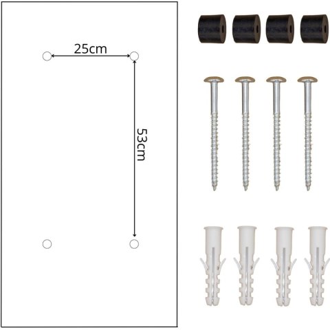 SKRZYNKA NA PRZESYŁKI KURIERSKIE STOJĄCA 23X41X75CM 1068732