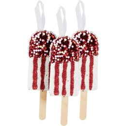 LODY DEKORACJA WISZĄCA 3SZT BIAŁY