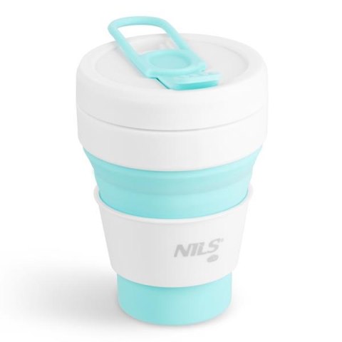 NC4103 KUBEK SILIKONOWY SKŁADANY 355ML MIĘTOWY NILS CAMP