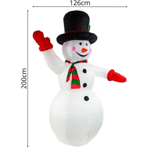 BAŁWAN DMUCHANY SAMOPOMPUJĄCY 200CM LED LUCA BAŁWAN DMUCHANY SAMOPOMPUJĄCY 200CM LED LUCA