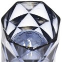 MINI LAMPA DEKORACYJNA 6 CM SZARA CIEPŁY BIAŁY 1 LED