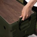 NCB4002 SKŁADANA SKRZYNIA KEMPINGOWA Z FUNKCJĄ STOŁU 2W1 ZIELONA NILS CAMP