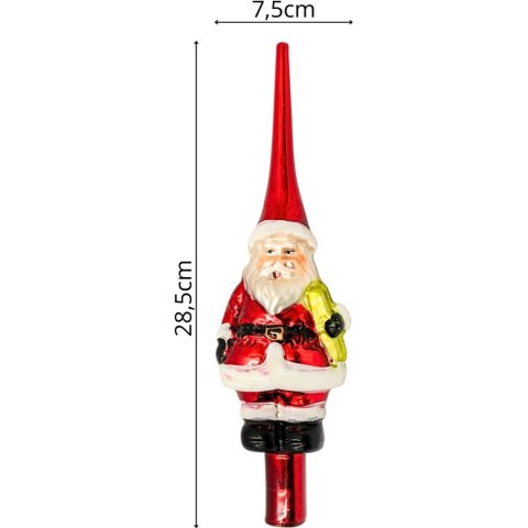 CZUBEK CHOINKOWY 28,5 CM MIKOŁAJ CZUBEK CHOINKOWY 28,5 CM MIKOŁAJ