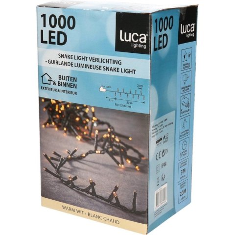 LAMPKI CHOINKOWE ŁAŃCUCH ŚWIETLNY 1000 LED TIMER CIEPŁY BIAŁY LUCA LAMPKI CHOINKOWE ŁAŃCUCH ŚWIETLNY 1000 LED TIMER CIEPŁY BIAŁY LUCA