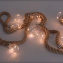 WĄŻ ŚWIETLNY 30LED 280 CM CIEPŁY BIAŁY JUTA WĄŻ ŚWIETLNY 30LED 280 CM CIEPŁY BIAŁY JUTA